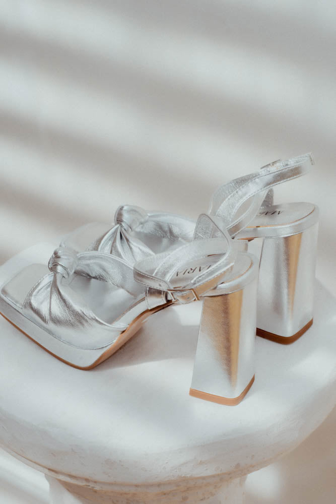 Zapato Ines Plateado
