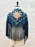 Mantón Sevillano Azul Marino