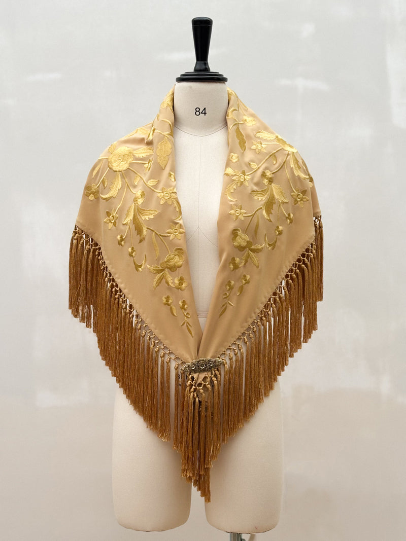 Mantón Sevillano Dorado