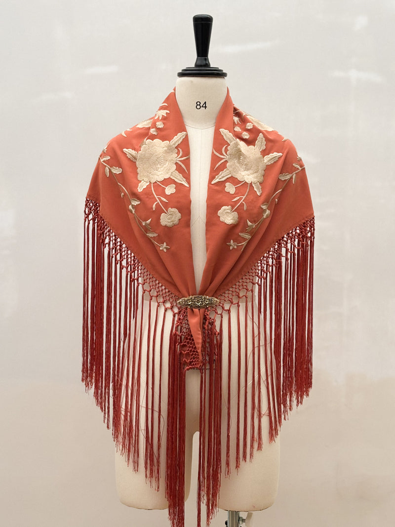 Mantón Sevillano Naranjo