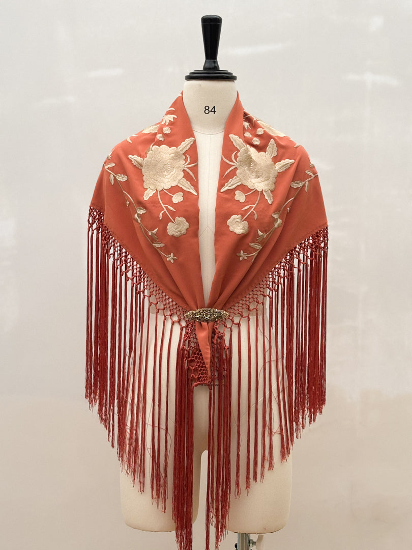 Mantón Sevillano Naranjo