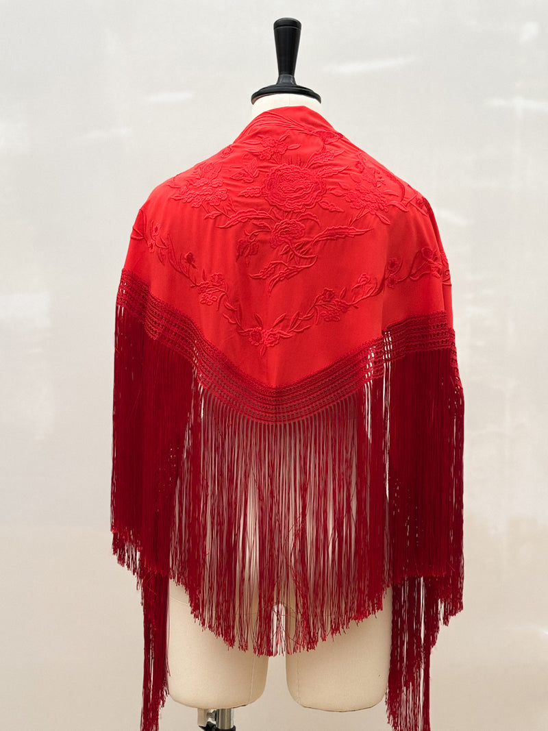 Mantón Sevillano Rojo