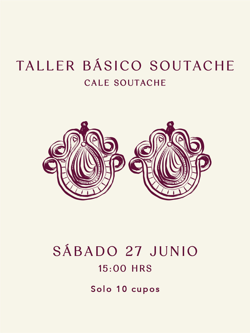 Taller Básico Soutache - Cale Soutache - Sábado 27 de Junio