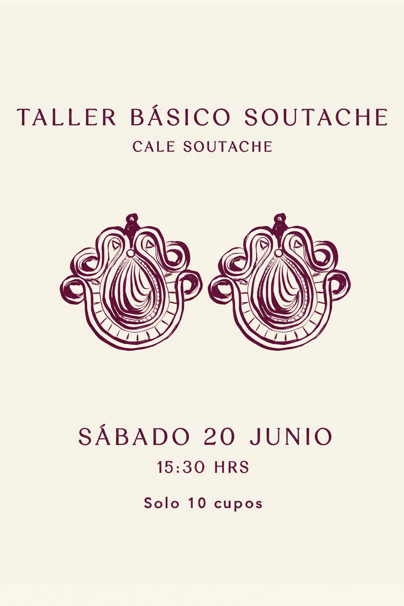 Taller Básico Soutache - Cale Soutache - Sábado 1 de Agosto