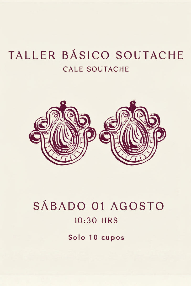 Taller Básico Soutache - Cale Soutache - Sábado 1 de Agosto