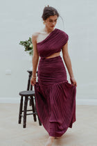 Vestido Plisado Conchovino