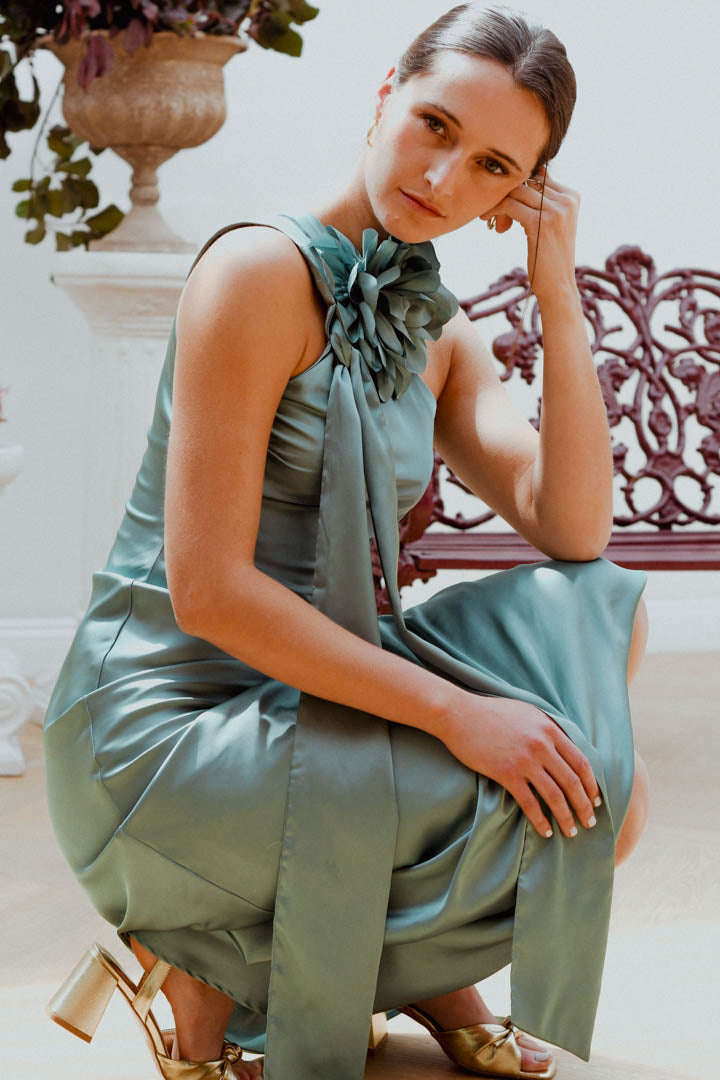 Vestido Emma Aqua
