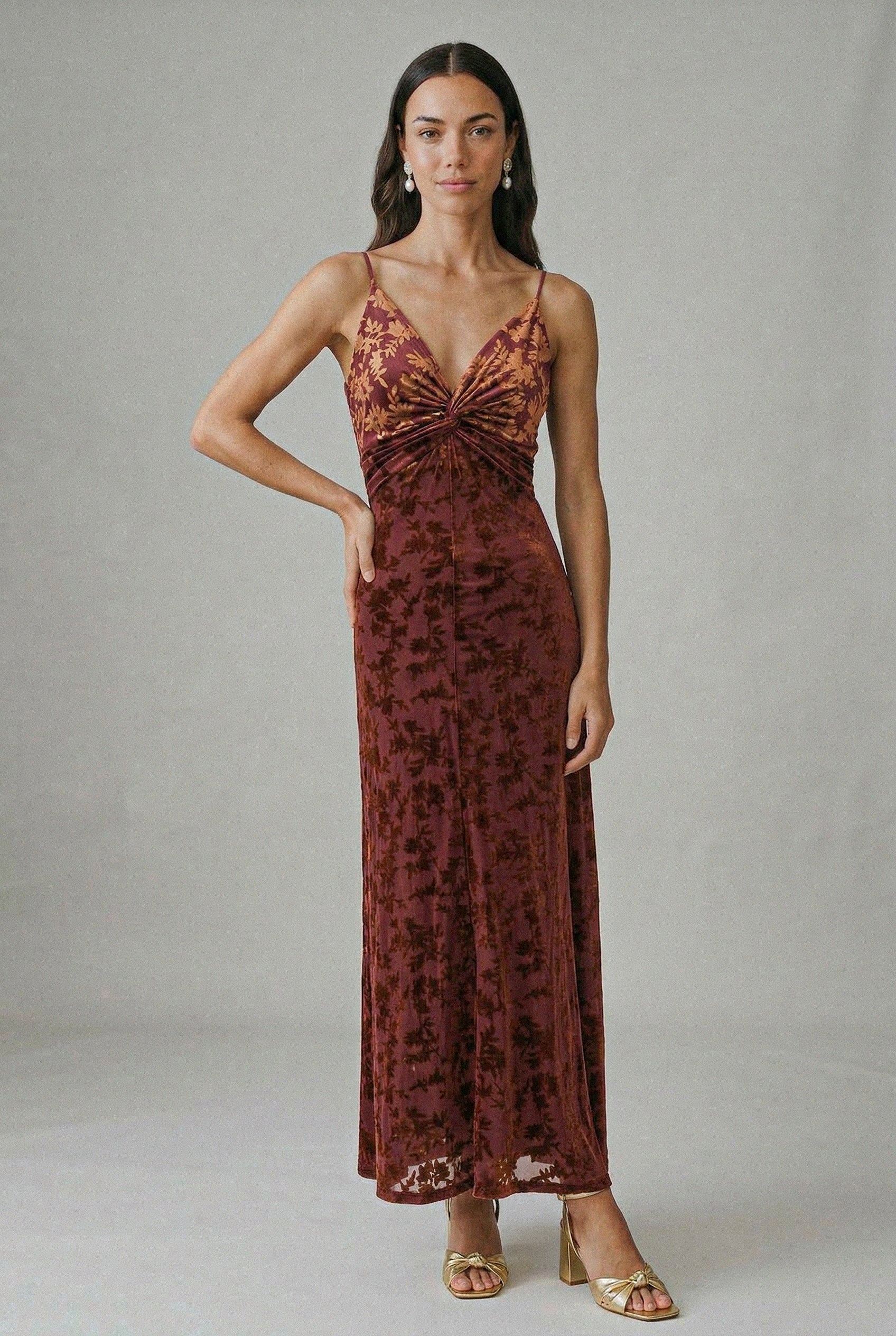 Vestido Aurora Terracota