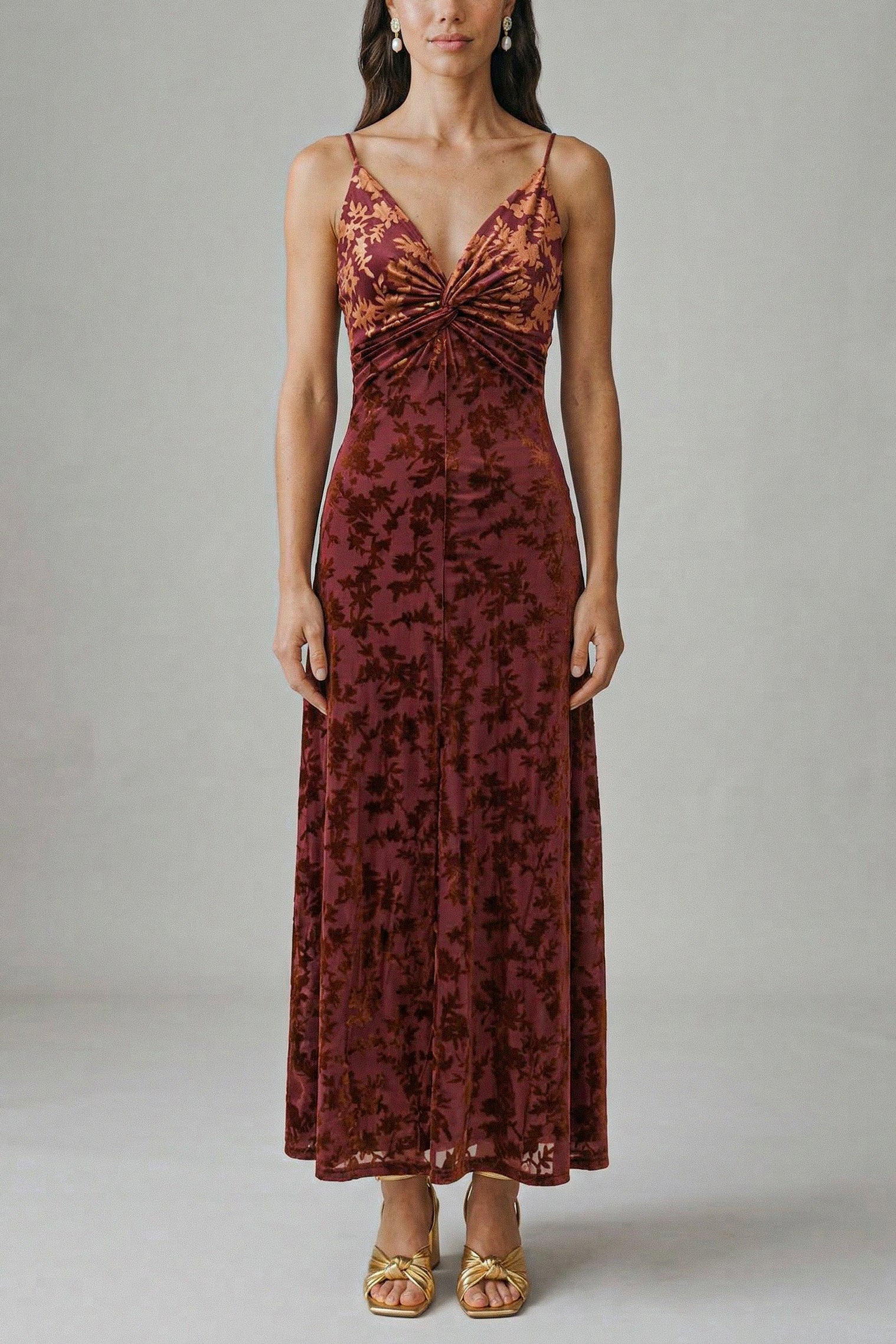 Vestido Aurora Terracota