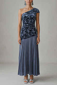 Vestido Paula Azul Petroleo