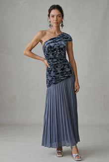 Vestido Paula Azul Petroleo