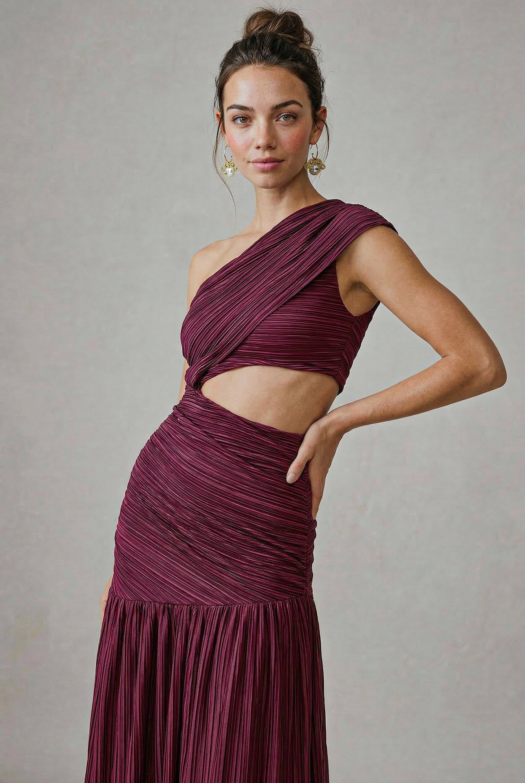 Vestido Plisado Conchovino