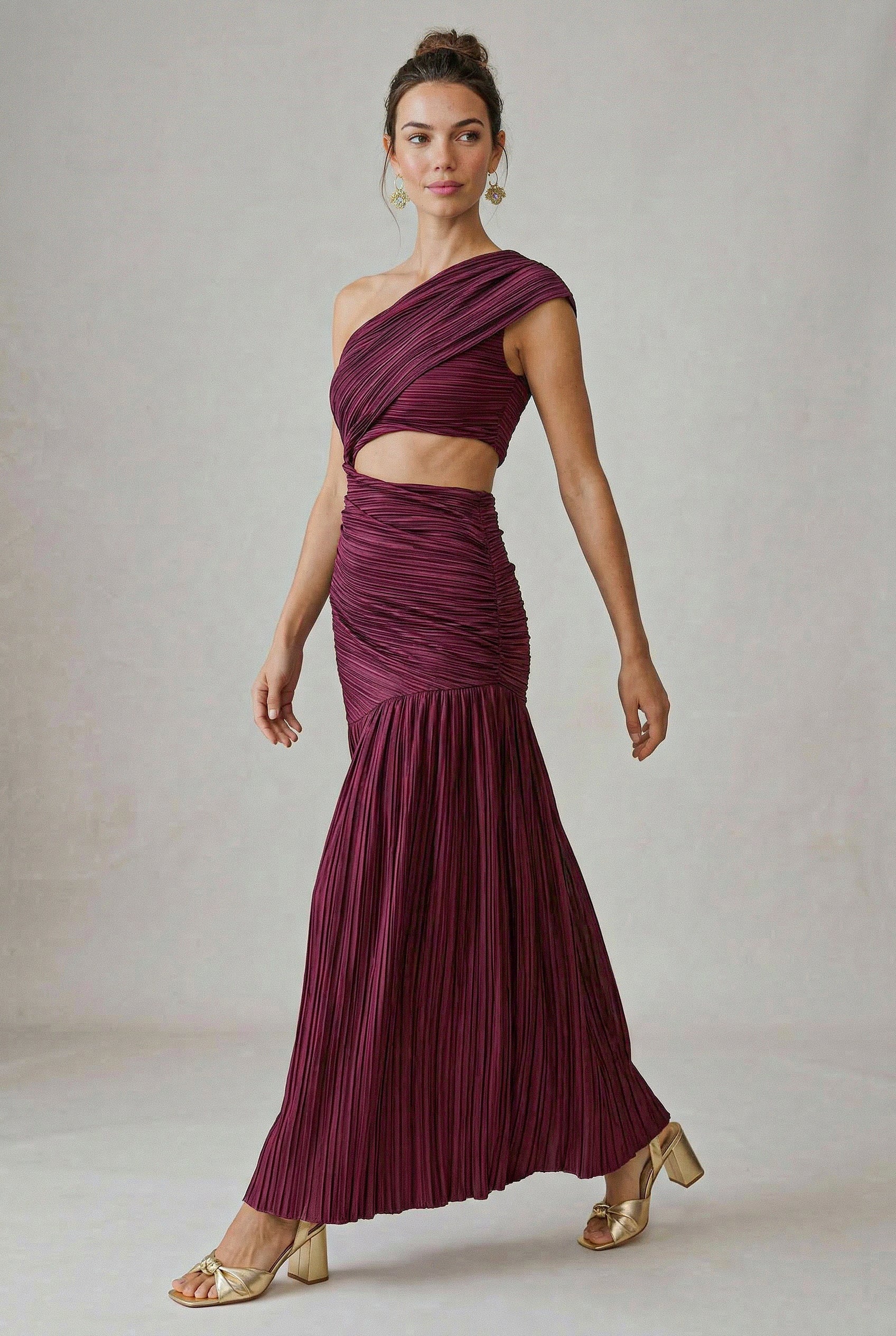 Vestido Plisado Conchovino