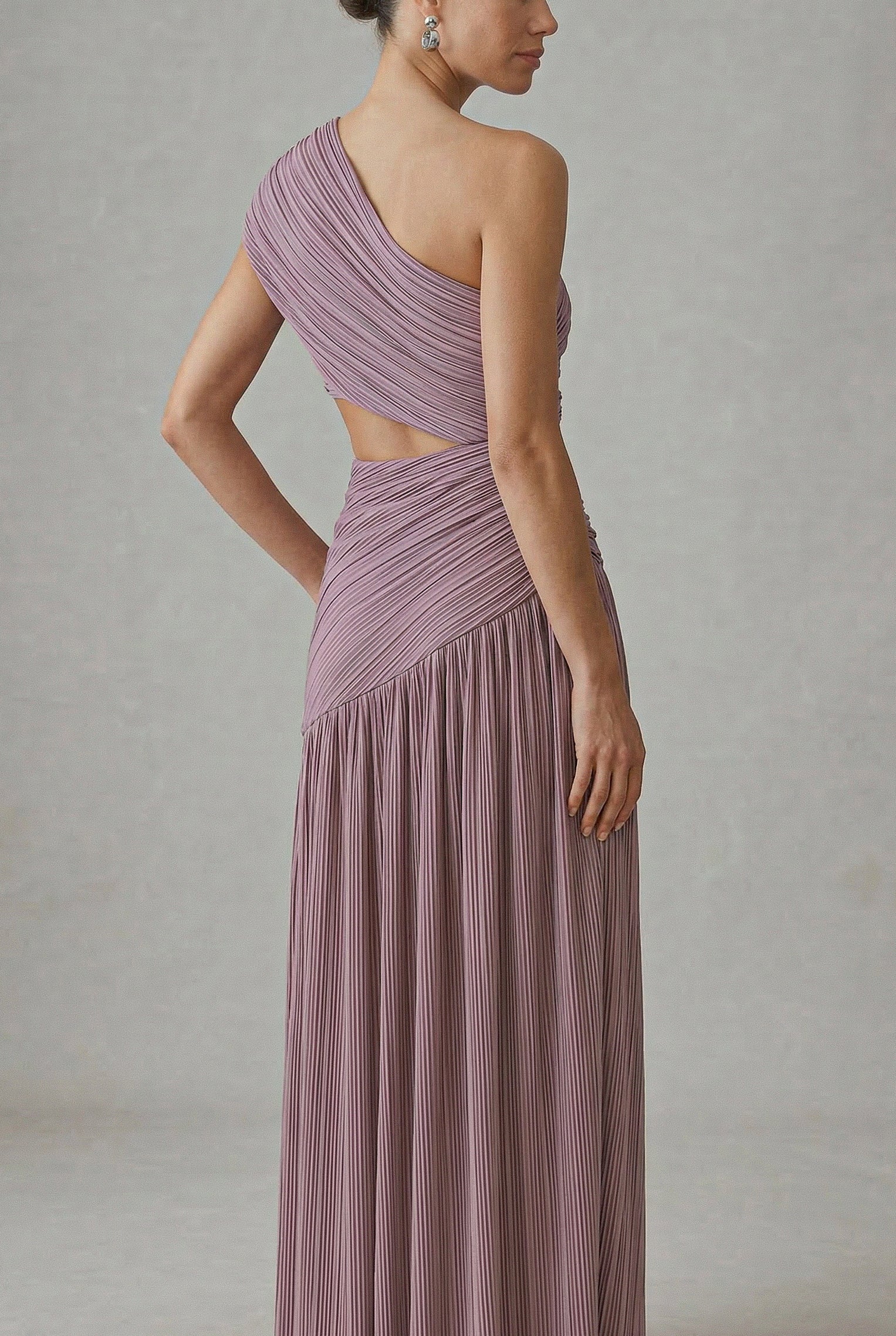 Vestido Plisado Lila