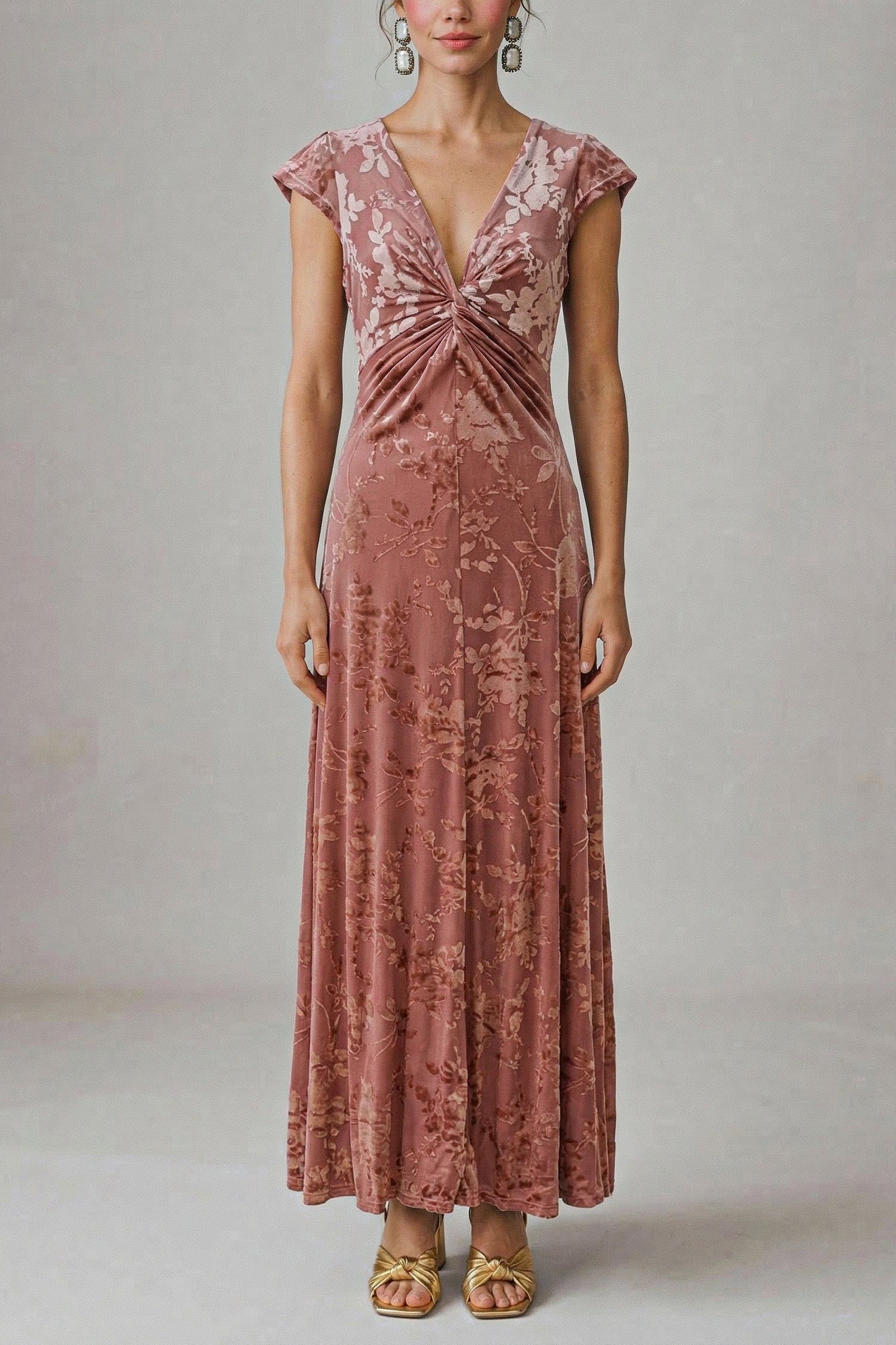 Vestido Sara Rosa Antiguo