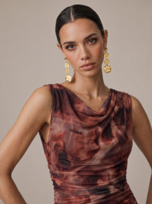 Vestido Ronda Café