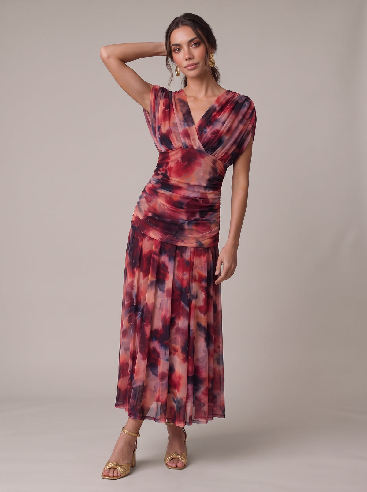 Vestido Setenil Burdeo