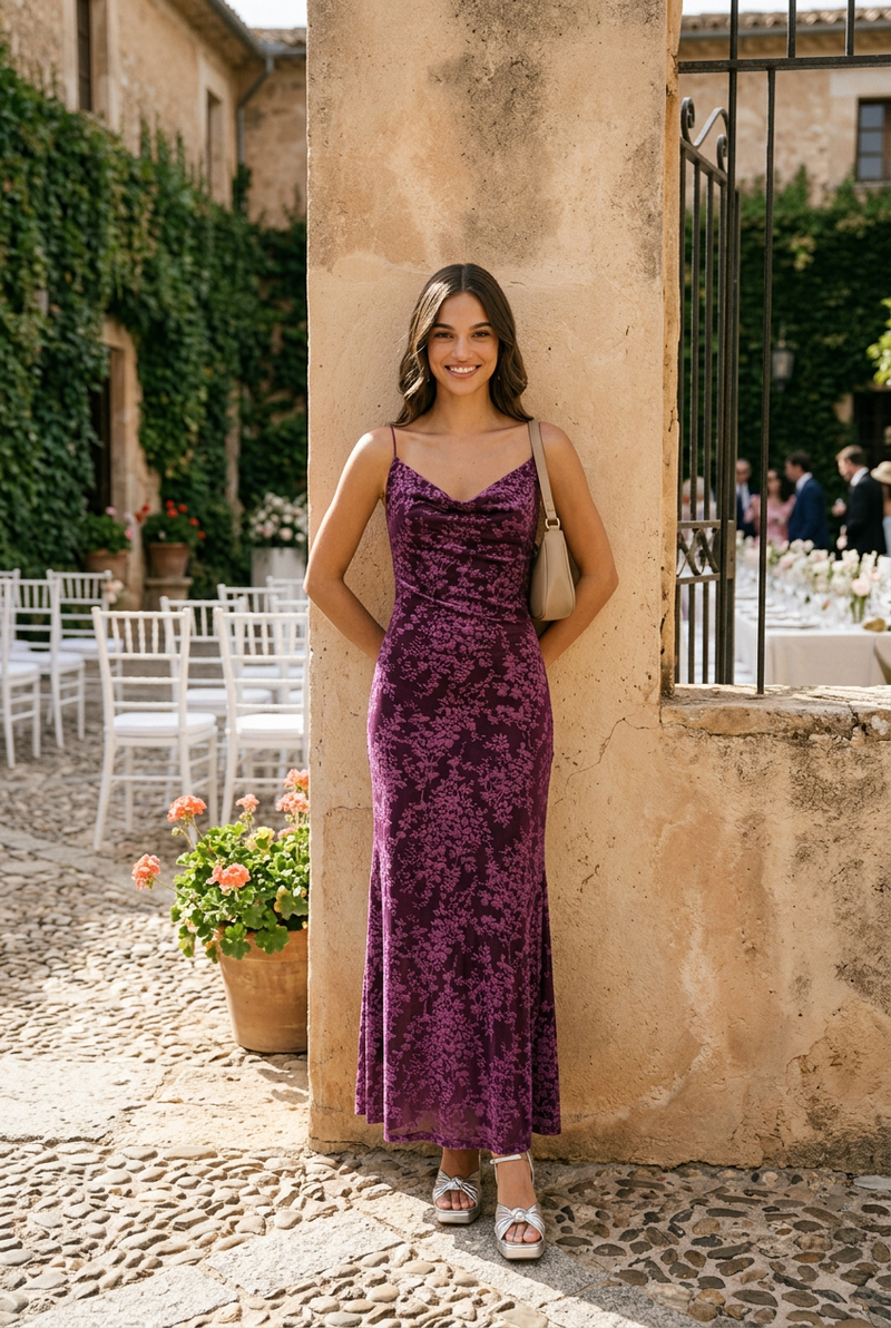 Vestido Noelia Morado