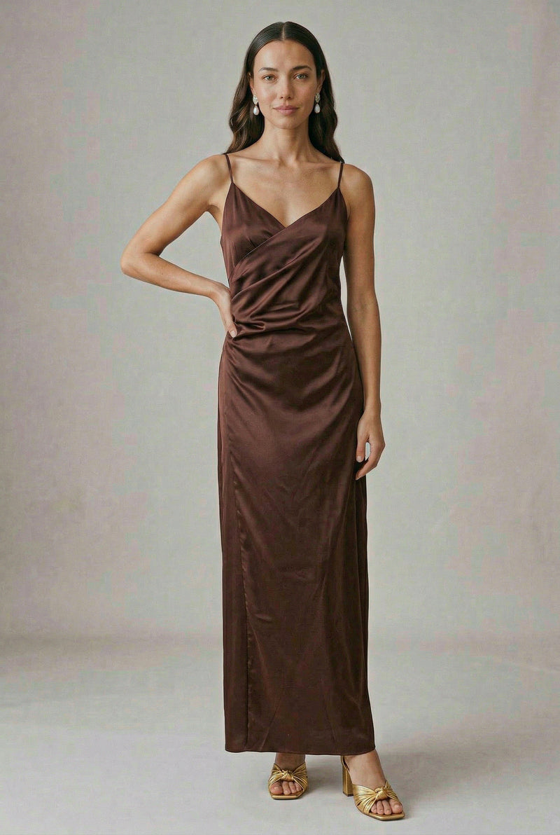 Vestido Elena Café