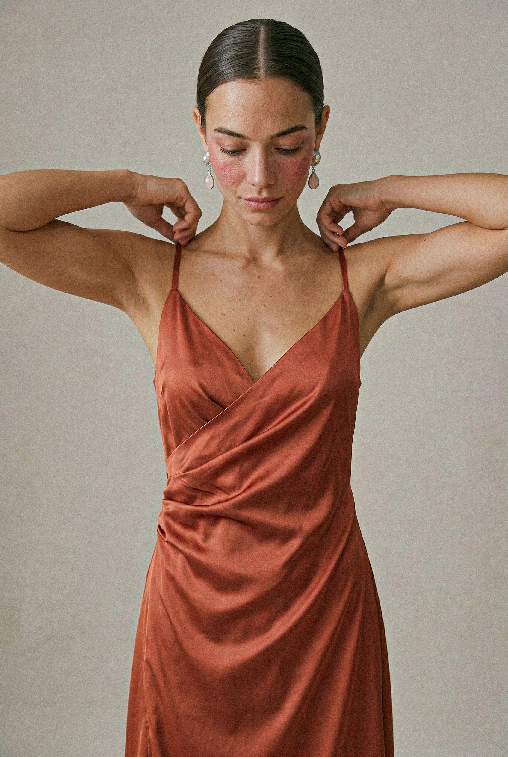 Vestido Elena Rosa Antiguo