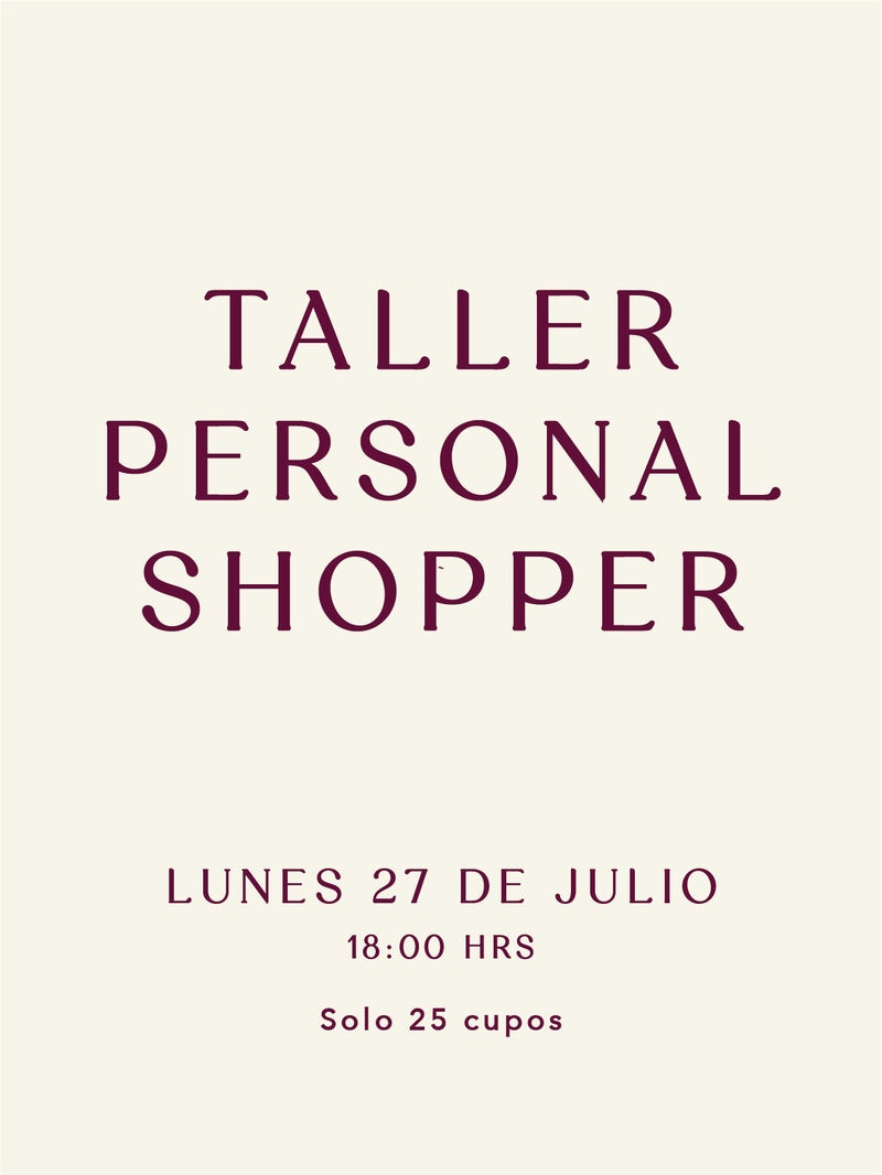Taller Personal Shopper - Gratis