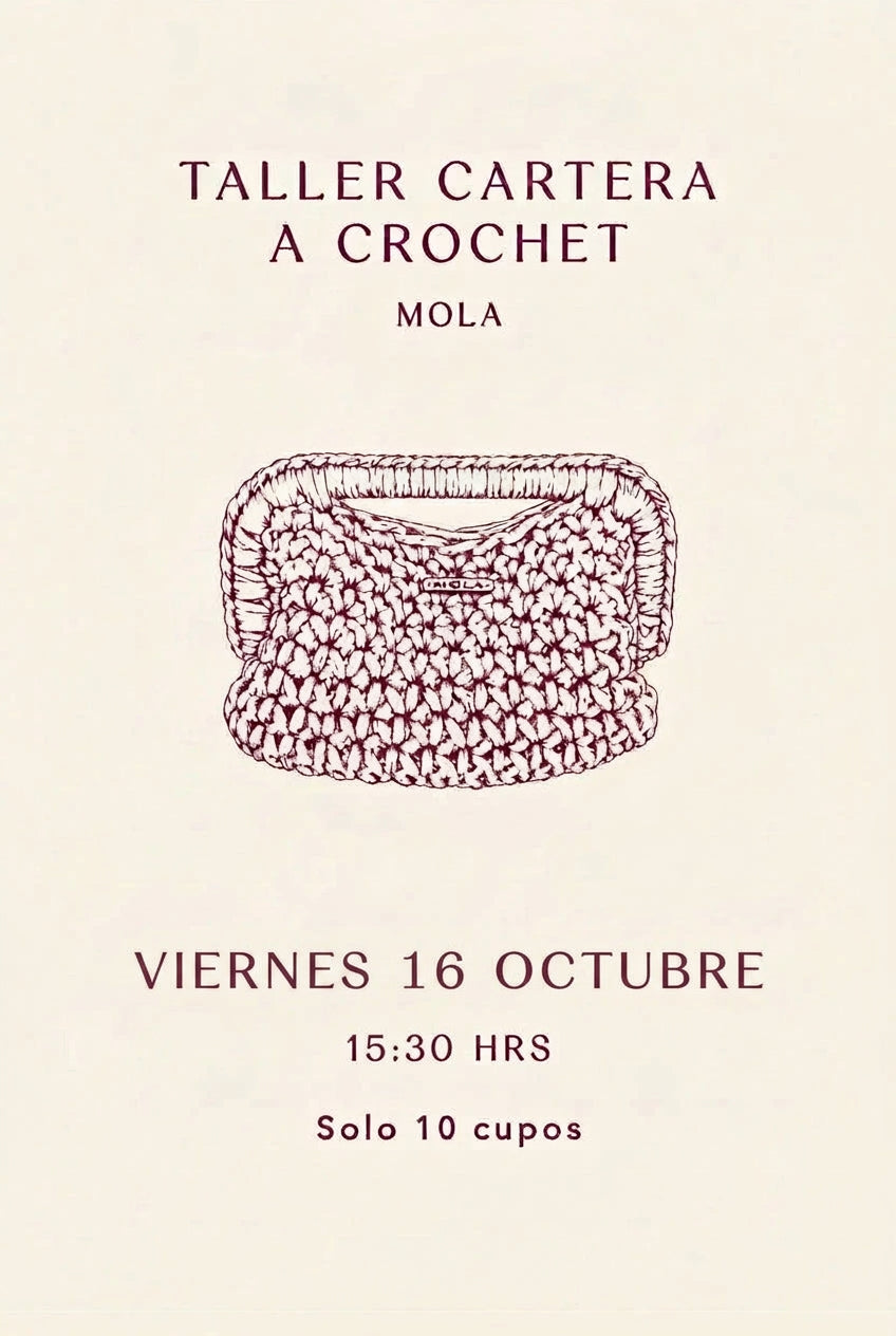 Taller Cartera a Crochet - Mola - Viernes 16 Octubre